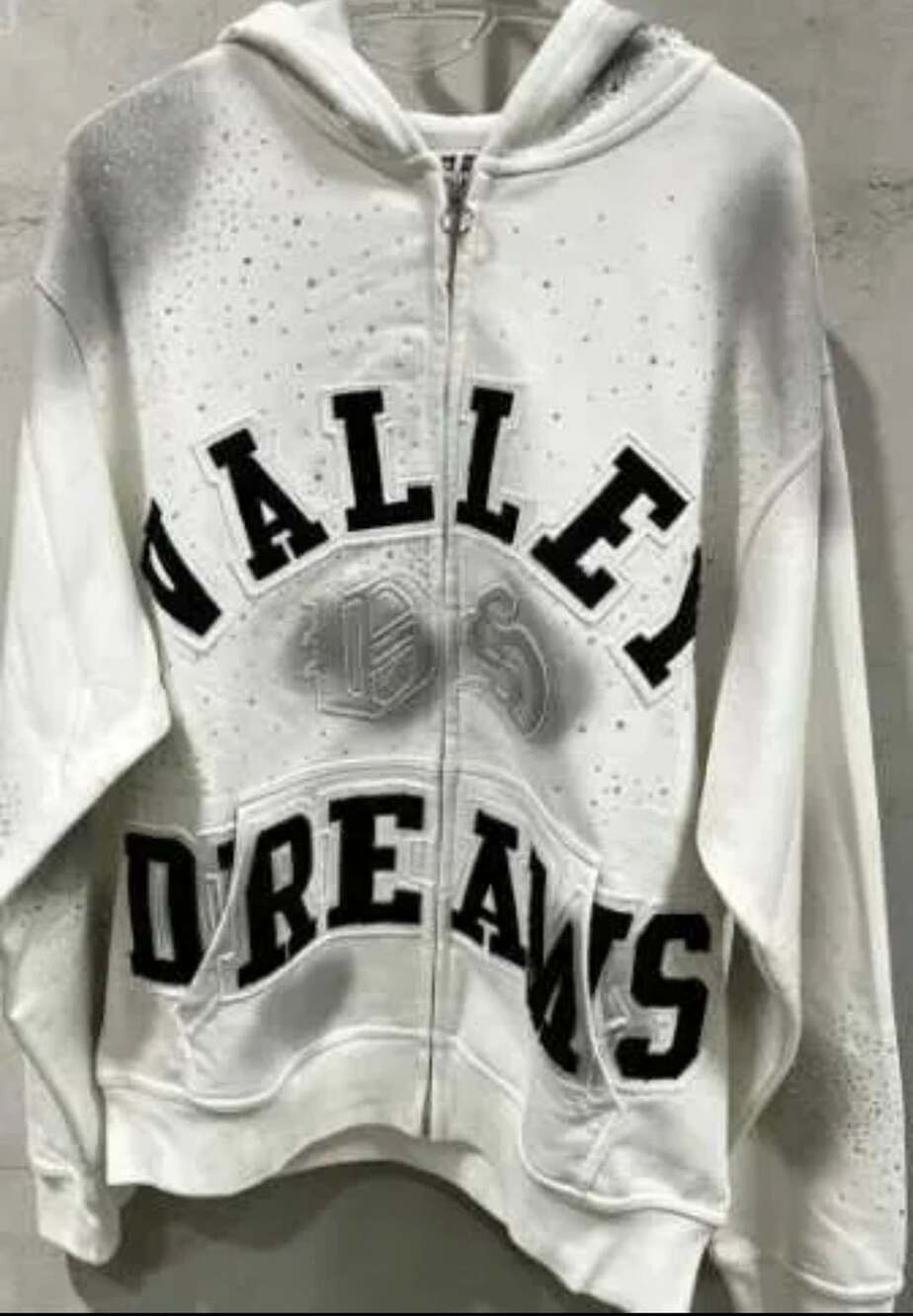 Vale Forever Valley Dreams White Classico Zip Up Hoodie